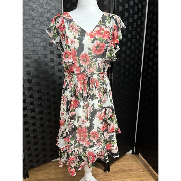 Tommy Hilfiger Dresses & Skirts - Tommy Hilfiger Ruffled Fit & Flare Dress‎ Women’s 2 Fairycore Romantic Wedding
